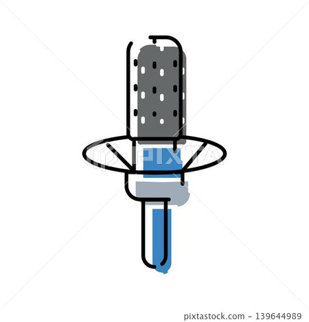 Studio microphone doodle icon symbolizing audio recording and podcasting Studio microphone doodle icon symbolizing audio recording and podcasting 139644989