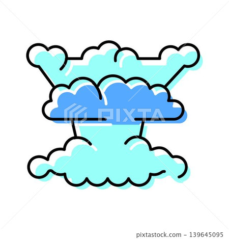 Cumulonimbus cloud formation creating heavy thunderstorm weather 139645095