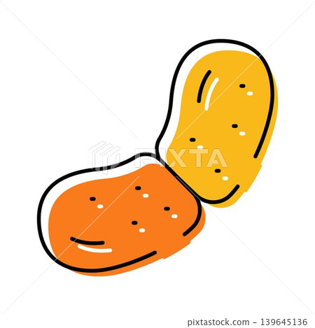 Potato vegetable icon illustration for food and diet 139645136