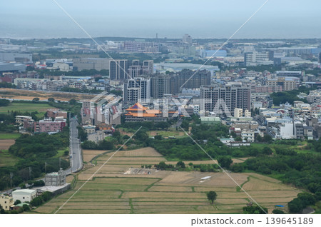 Looking from airplane of the Taipei city view, Taiwan. Ariel view of Taipei cityscape. Stunning nature and cityscape. Travel concept. Looking from airplane of the Taipei city view, Taiwan. Ariel view of Taipei cityscape. Stunning nature and cityscape. Travel concept. 139645189