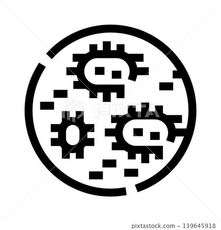 Bacteria or virus researching and studying in petri dish 139645918