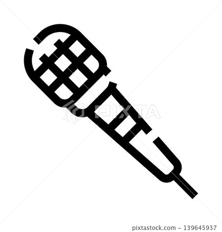 Microphone icon representing sound recording and broadcast Microphone icon representing sound recording and broadcast 139645937