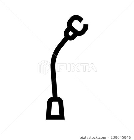 Minimalist microphone icon representing sound recording and audio Minimalist microphone icon representing sound recording and audio 139645946