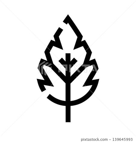 Leaf icon representing nature, ecology, and organic concepts Leaf icon representing nature, ecology, and organic concepts 139645993