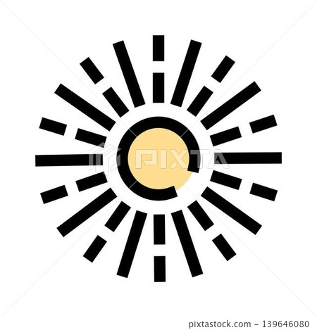 Sun weather app icon reflecting warm sunshine 139646080