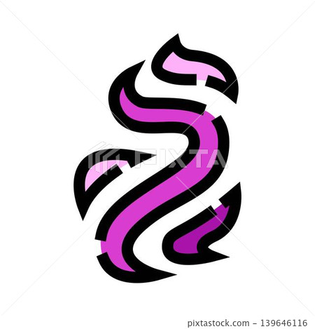 Abstract s shape ribbon creating dynamic design 139646116