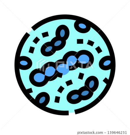 Microorganisms growing in petri dish scientific research 139646231