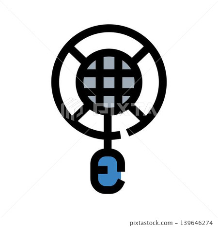 Global network connecting with computer mouse icon Global network connecting with computer mouse icon 139646274
