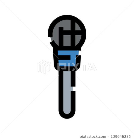 Microphone icon representing sound recording and podcasting Microphone icon representing sound recording and podcasting 139646285