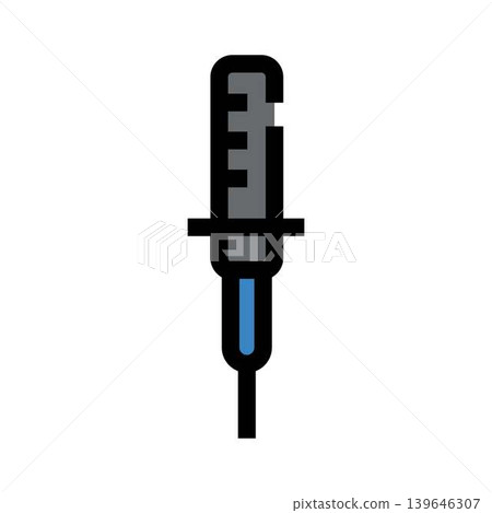 Syringe preparing injection vaccine for medical treatment 139646307