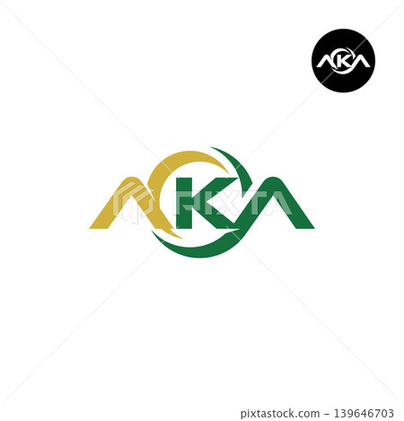Letter AKA Logo Design Readymade Initial Letter AKA Logo Design Readymade Initial 139646703