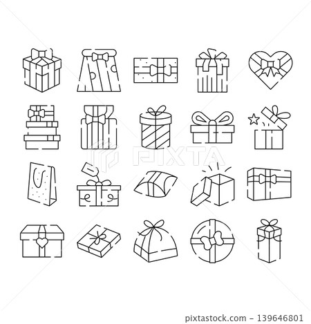 Gift boxes celebrating holidays and special occasions Gift boxes celebrating holidays and special occasions 139646801