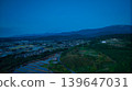 View of the area around Toyama Bay from the hills in the evening. 139647031