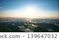 View of the area around Toyama Bay from the hills in the evening. 139647032