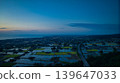 View of the area around Toyama Bay from the hills in the evening. 139647033