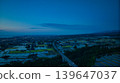 View of the area around Toyama Bay from the hills in the evening. 139647037