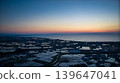 View of the area around Toyama Bay from the hills in the evening. 139647041