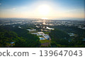 View of the area around Toyama Bay from the hills in the evening. 139647043