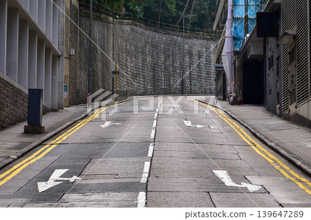 The scene of Hong Kong road. Hong Kong cityscape. Transportation concept. The scene of Hong Kong road. Hong Kong cityscape. Transportation concept. 139647289