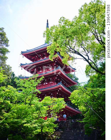 The five-story pagoda of Mount Wutai, Chikurinji Temple The five-story pagoda of Mount Wutai, Chikurinji Temple 139647898