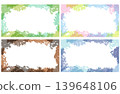 A watercolor-style frame that evokes the four seasons. 139648106