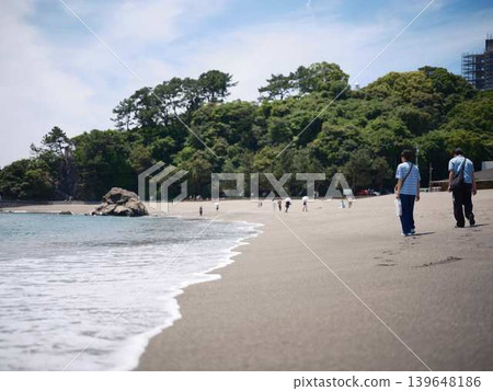 [Kochi Prefecture] Katsura beach under sunny weather 139648186