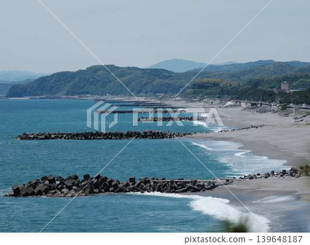 [Kochi Prefecture] Katsura beach under sunny weather 139648187