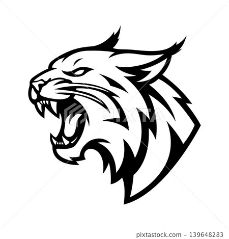 wildcat mascot logo illustration vector design template simple and modern style 139648283