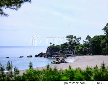 [Kochi Prefecture] Katsura beach under sunny weather 139648333