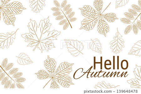 Hello autumn background. vector illustration Hello autumn background. vector illustration 139648478