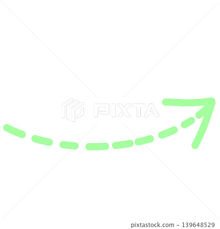 黃綠色彎曲虛線箭頭 黃綠色彎曲虛線箭頭 139648529