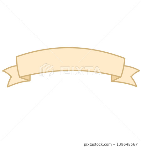 Cream Ribbon Banner Cream Ribbon Banner 139648567