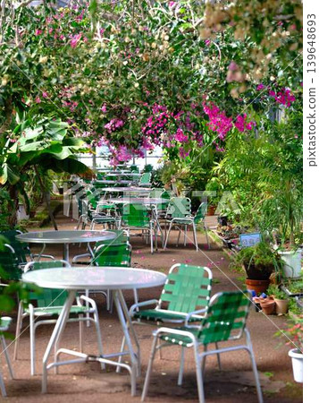 Tables and chairs in the cafe Tables and chairs in the cafe 139648693
