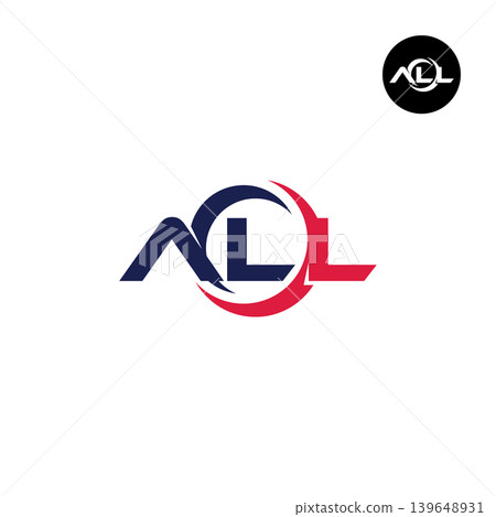 Letter ALL Logo Design Readymade Initial Letter ALL Logo Design Readymade Initial 139648931