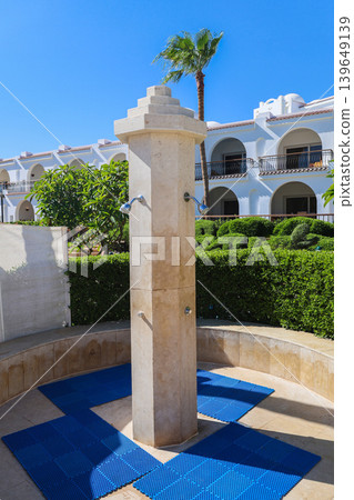 Outdoor shower by the hotel pool Outdoor shower by the hotel pool 139649139