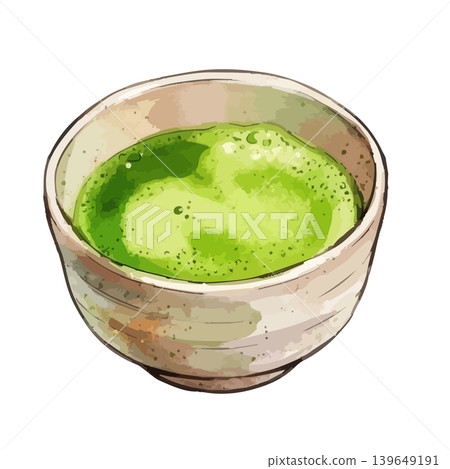 抹茶的誘人插圖 抹茶的誘人插圖 139649191