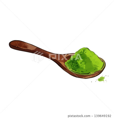 A mouthwatering illustration of matcha 139649192