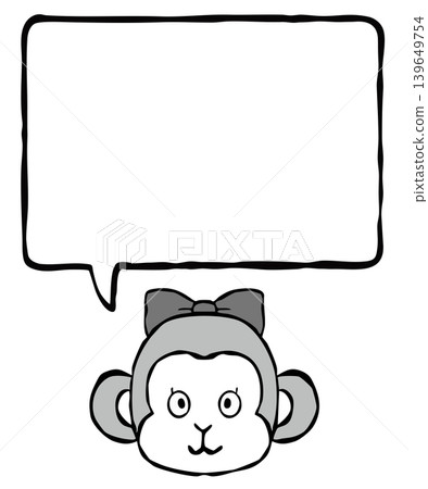 【對話框】單點設計元素:猴子 【對話框】單點設計元素:猴子 139649754