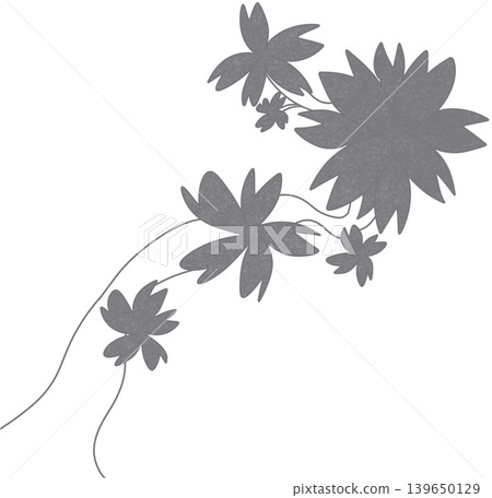grey flower shadow grey flower shadow 139650129