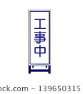 施工/翻新標誌的插圖素材：“施工中”，白色背景。 139650315