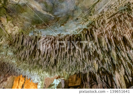Greece, Kastoria, Dragon's Cave, a famous limestone cave located in Kastoria, Greece. Greece, Kastoria, Dragon's Cave, a famous limestone cave located in Kastoria, Greece. 139651641