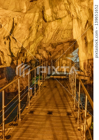 Greece, Kastoria, Dragon's Cave, a famous limestone cave located in Kastoria, Greece. Greece, Kastoria, Dragon's Cave, a famous limestone cave located in Kastoria, Greece. 139651652