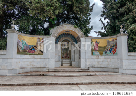 Greece: Monument known as the Bema, or Pulpit of the Apostle Paul, located in Veria, Greece. Greece: Monument known as the Bema, or Pulpit of the Apostle Paul, located in Veria, Greece. 139651684