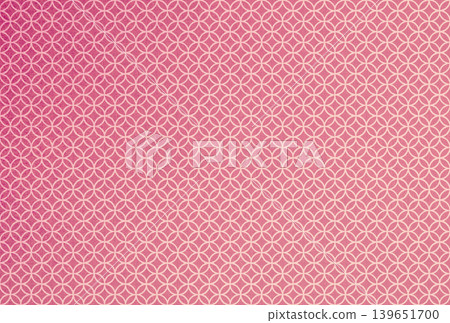 Background image 10: A bright red fabric with a white Shippo (seven treasures) pattern gradient. Background image 10: A bright red fabric with a white Shippo (seven treasures) pattern gradient. 139651700