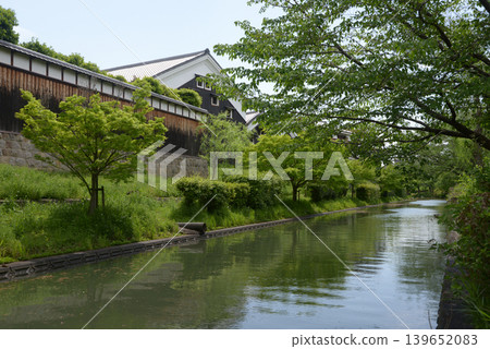 Horikawa River in Fushimi, Fushimi Ward, Kyoto City Horikawa River in Fushimi, Fushimi Ward, Kyoto City 139652083