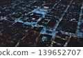 Porvoo, Finland - December 08, 2020: Aerial perspective showcasing illuminated city streets at night, highlighting buildings and vibrant lights creating a lively urban atmosphere 139652707