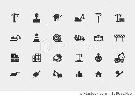 professional Construction Symbol Collection professional Construction Symbol Collection 139652790
