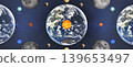Planet Earth of solar system in the space. 139653497