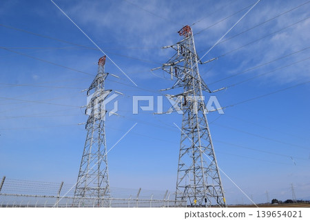 輸電塔高壓交流電 139654021