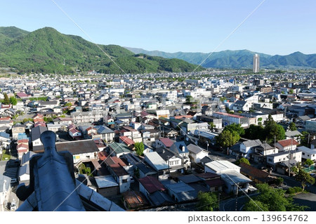 [從上山市「上山城（地方歷史博物館）」複製城堡塔頂的觀景室向東南方向眺望天空塔41] 139654762